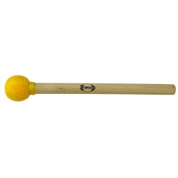 Mailloche de surdo bois 35cm (1°) - Jaune